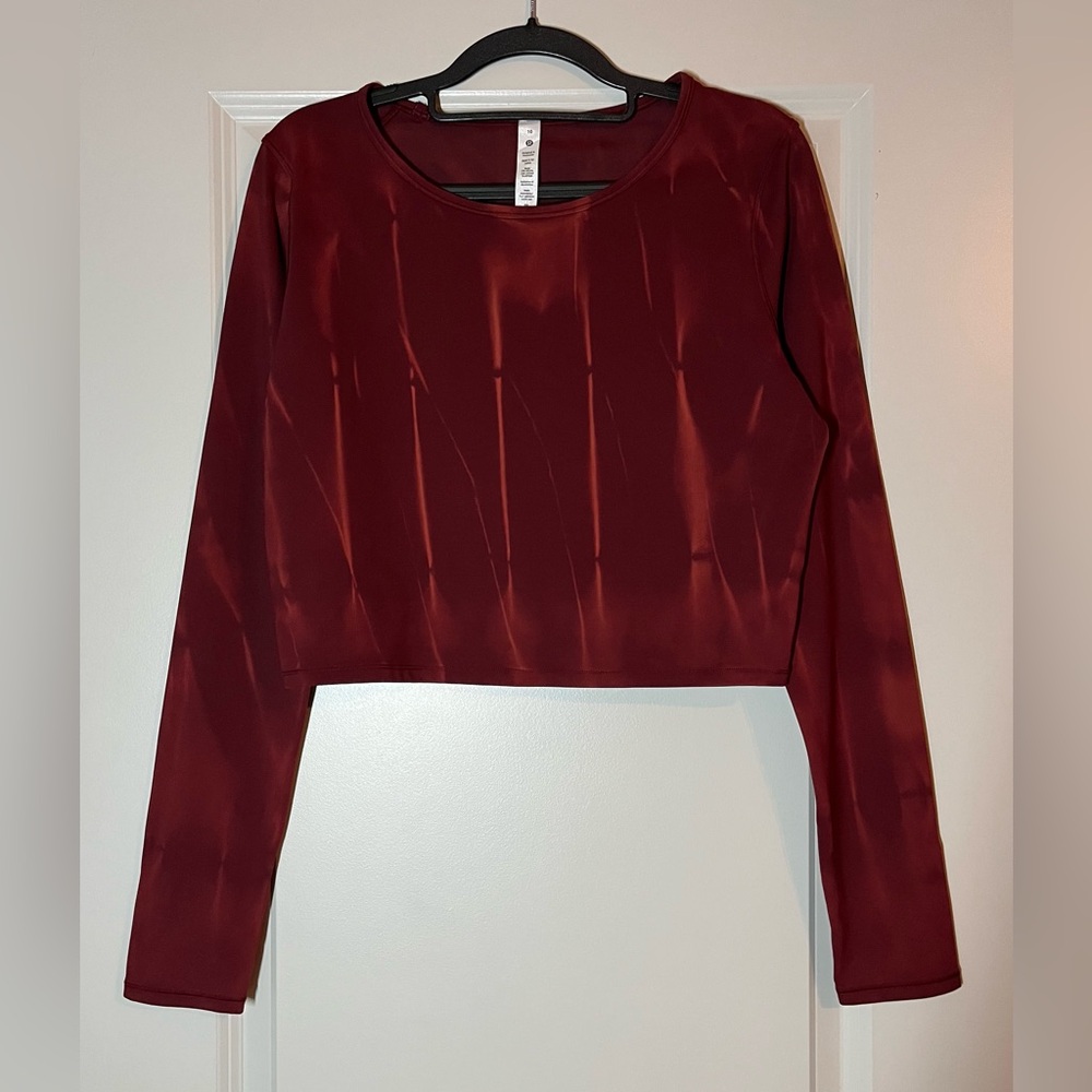 lululemon athletica Red Crop Top